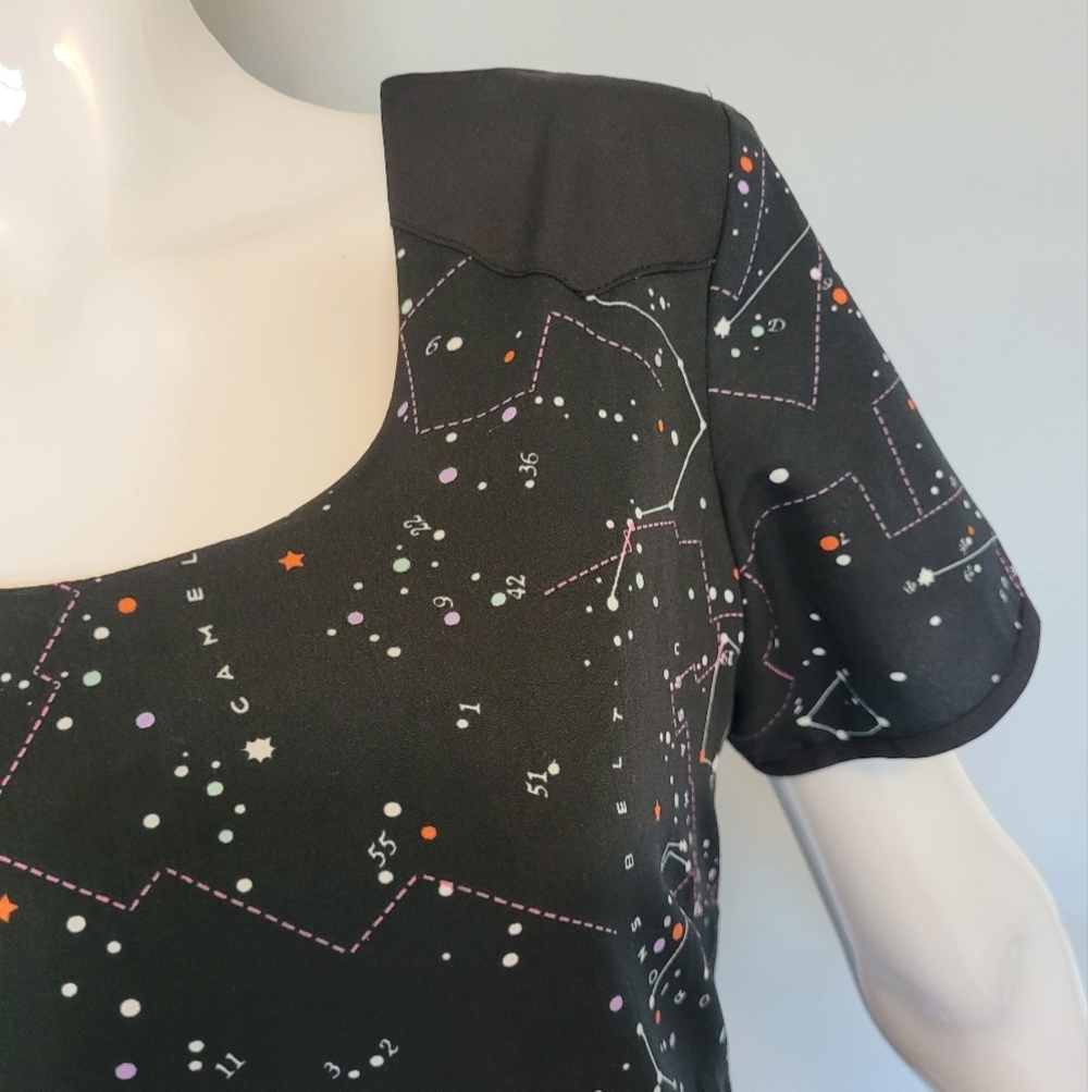 Modcloth Yumi Constellation Dress, VGUC, Approximate Size M - Picture 2 of 9